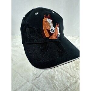 Trade Winds hat with Embroidered horses, multicolor and adjustable